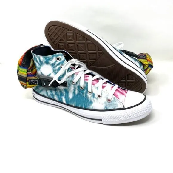 CONVERSE Shoes Mens Size 168265C CTAS BUKLE UP HI Malachite Pink Canvas Sneakers