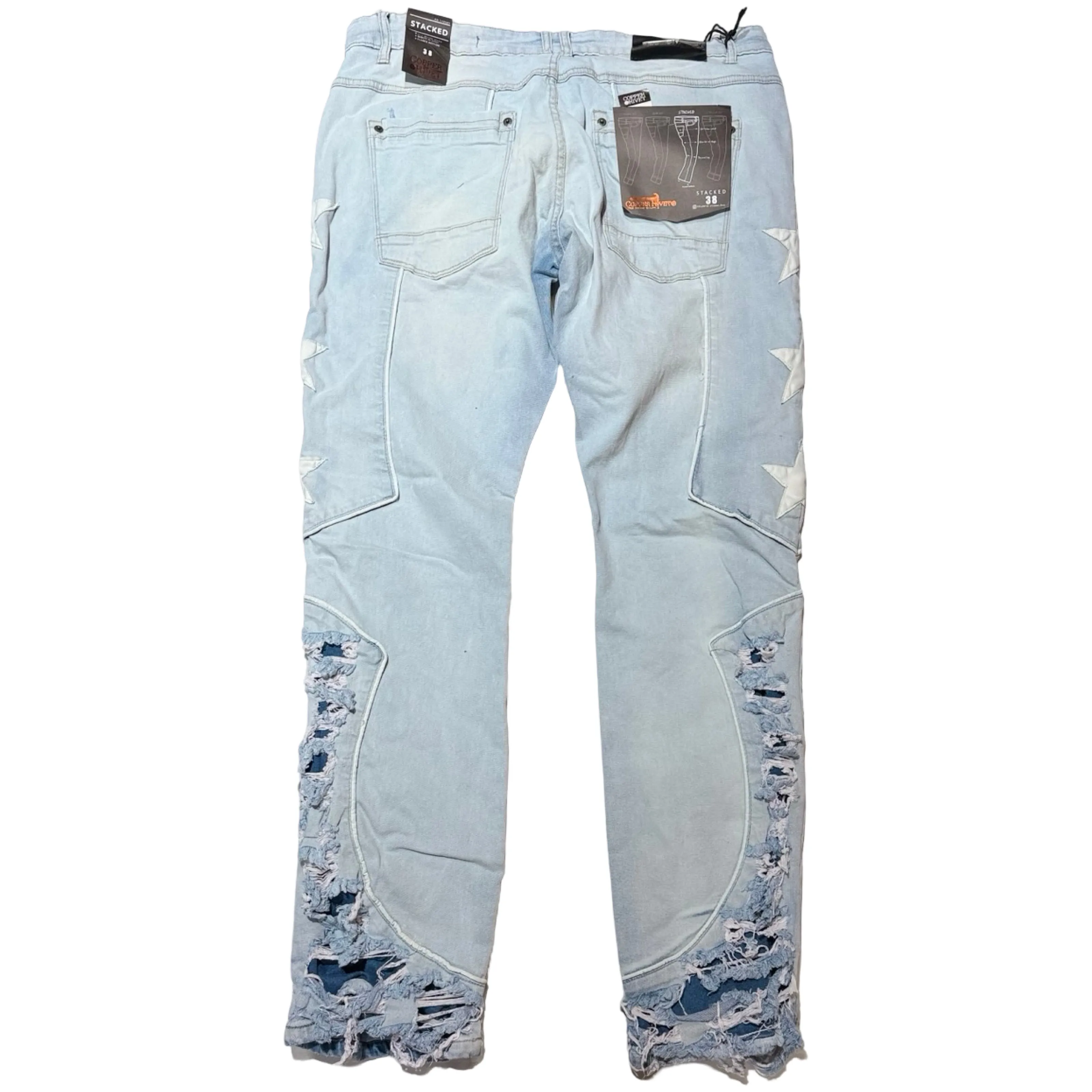 CopperRivet Light Blue Western Star Jeans