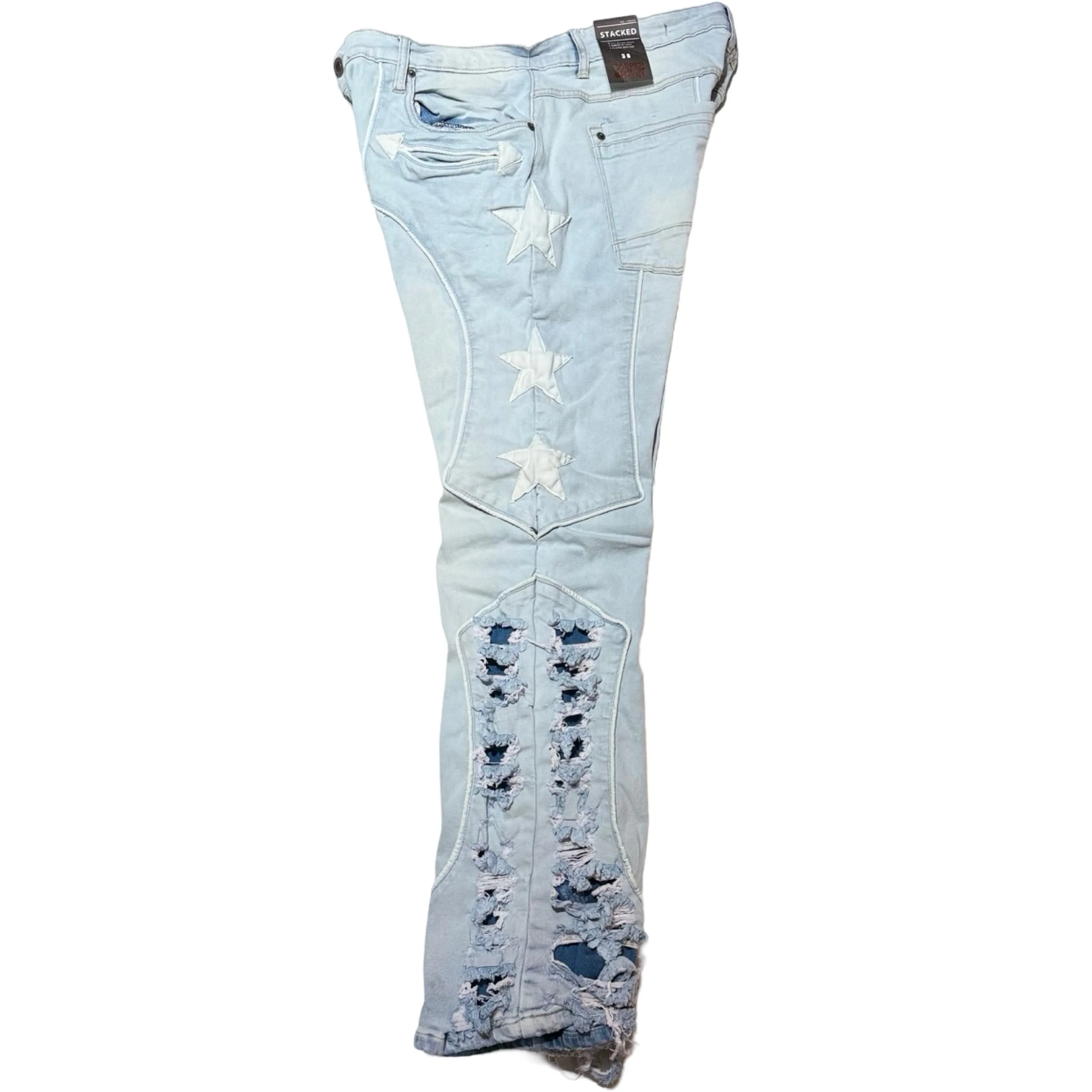 CopperRivet Light Blue Western Star Jeans