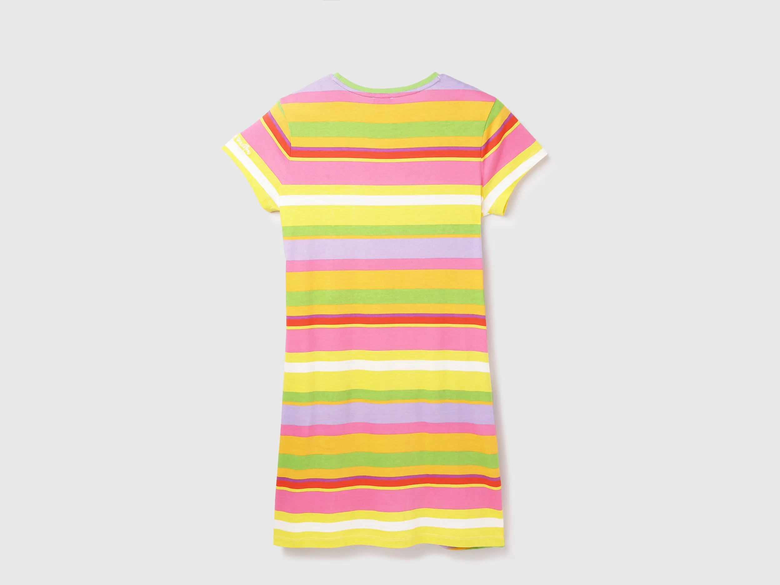 Cotton Striped Round Neck Women Dresses