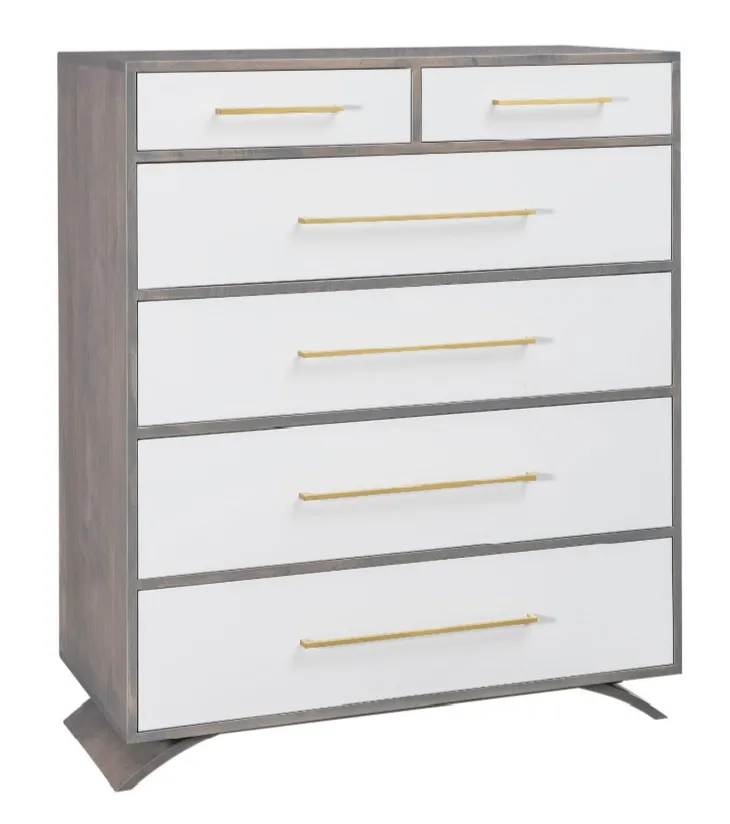 Covington - Amish Mid Century Modern Chest of Drawers (Quick-Ship / Ships in 2-4 weeks)