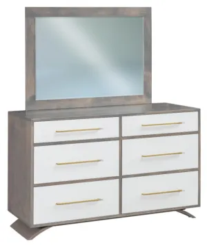 Covington - Amish Mid Century Modern Dresser w/ Optional Mirror