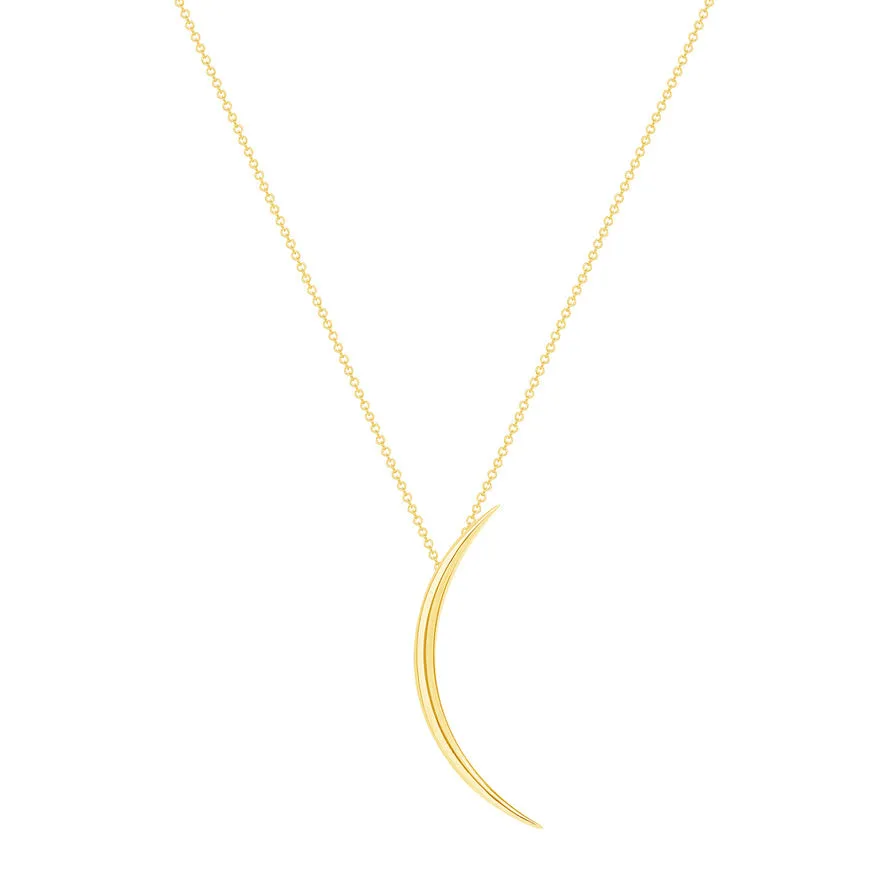 Crescent Moon Pendant Necklace