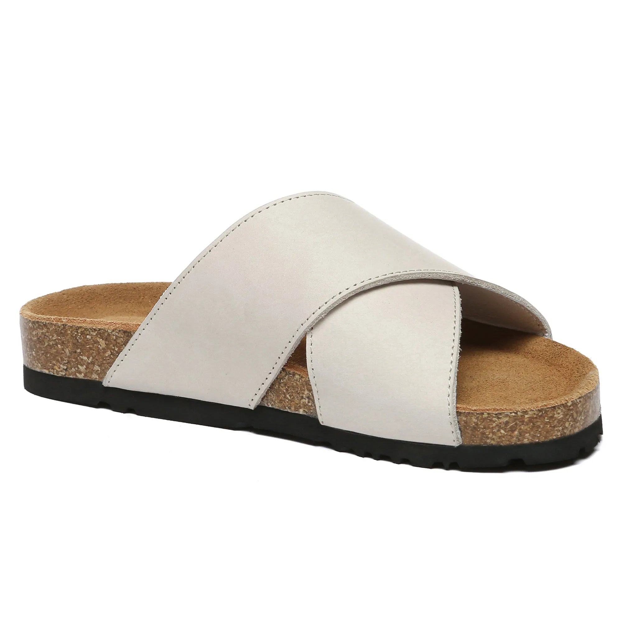 Crossover Summer Leather Slides