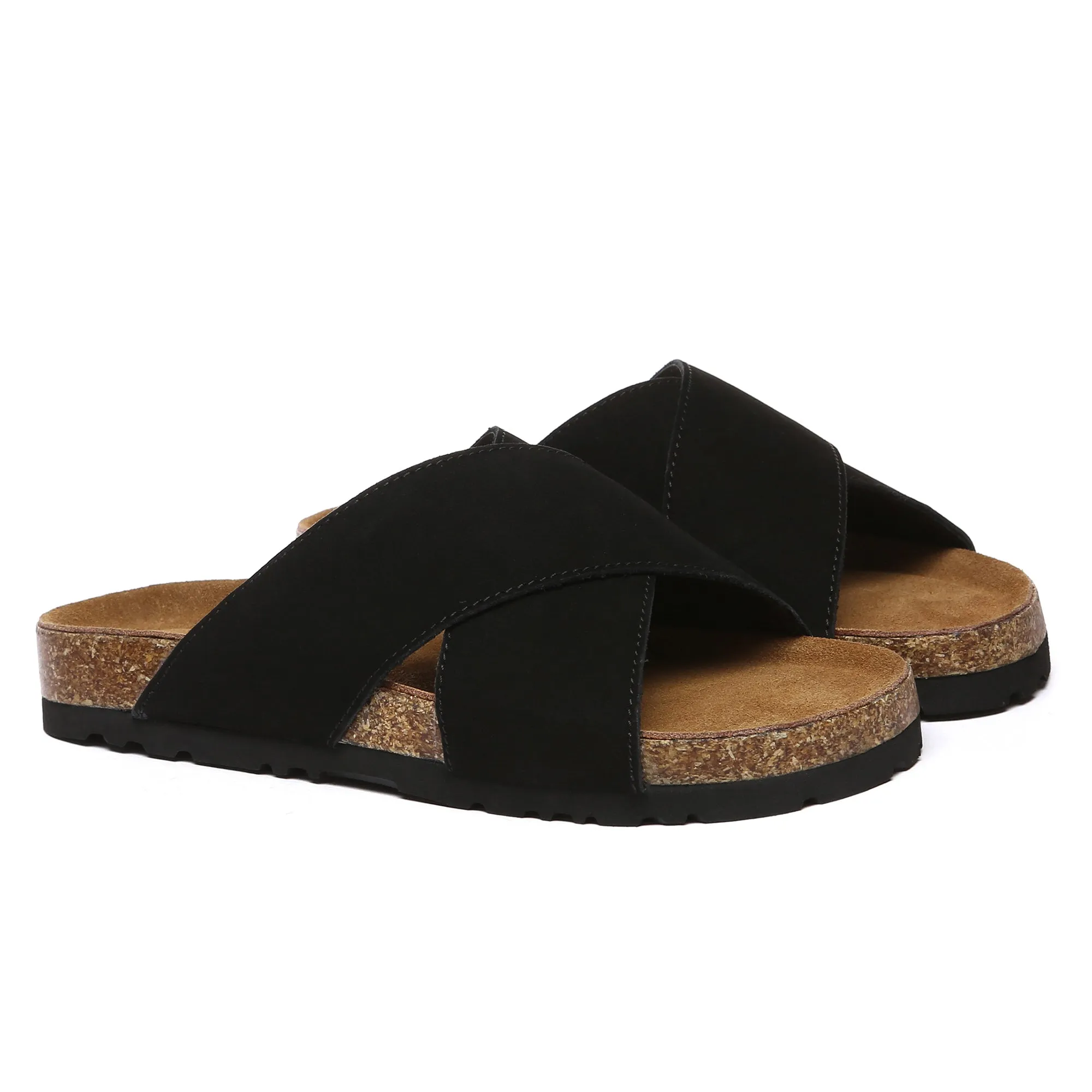 Crossover Summer Leather Slides