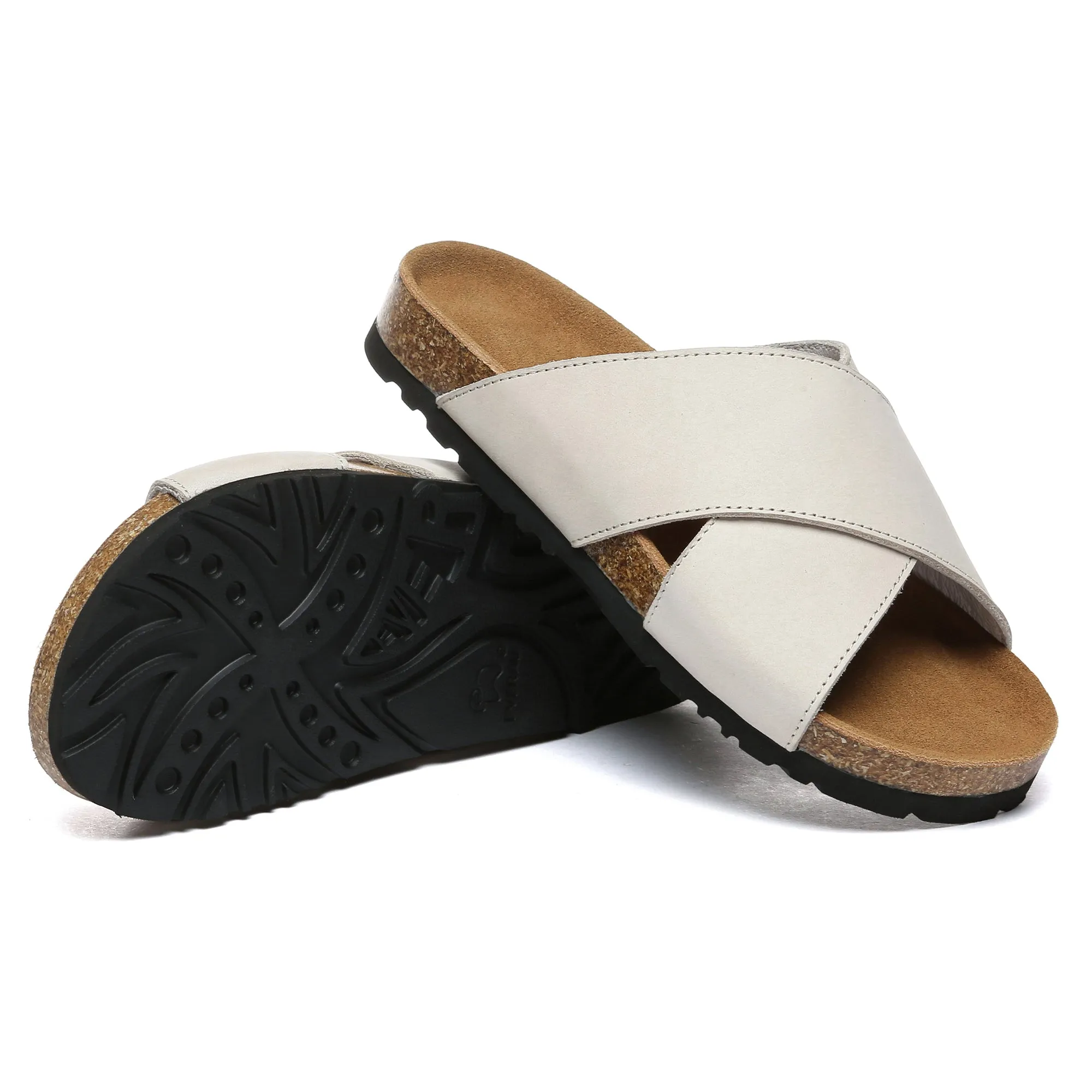 Crossover Summer Leather Slides