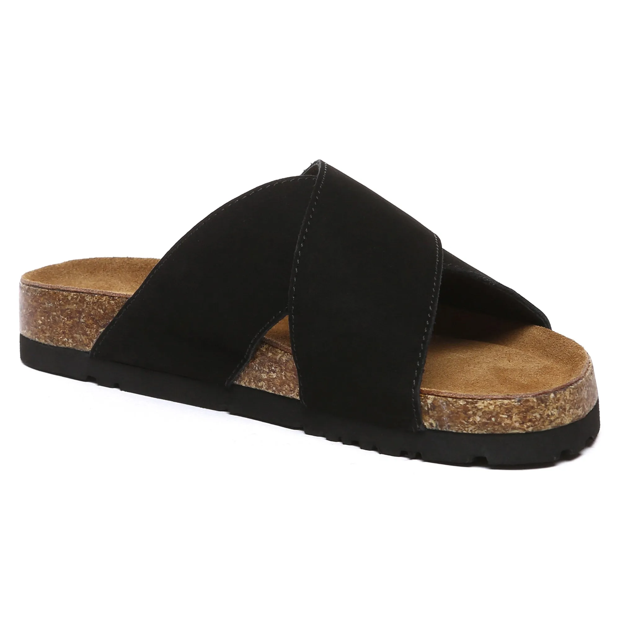 Crossover Summer Leather Slides