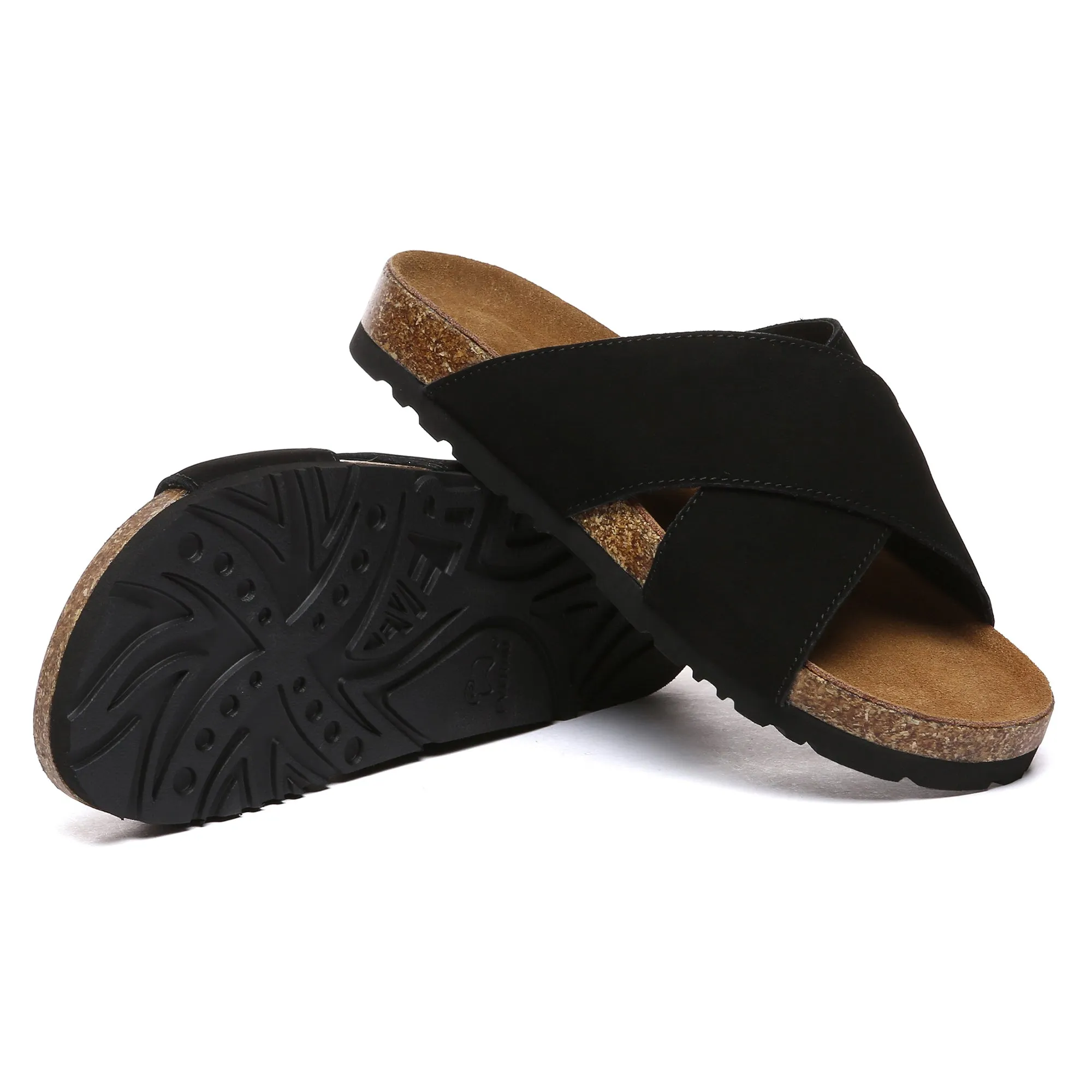 Crossover Summer Leather Slides
