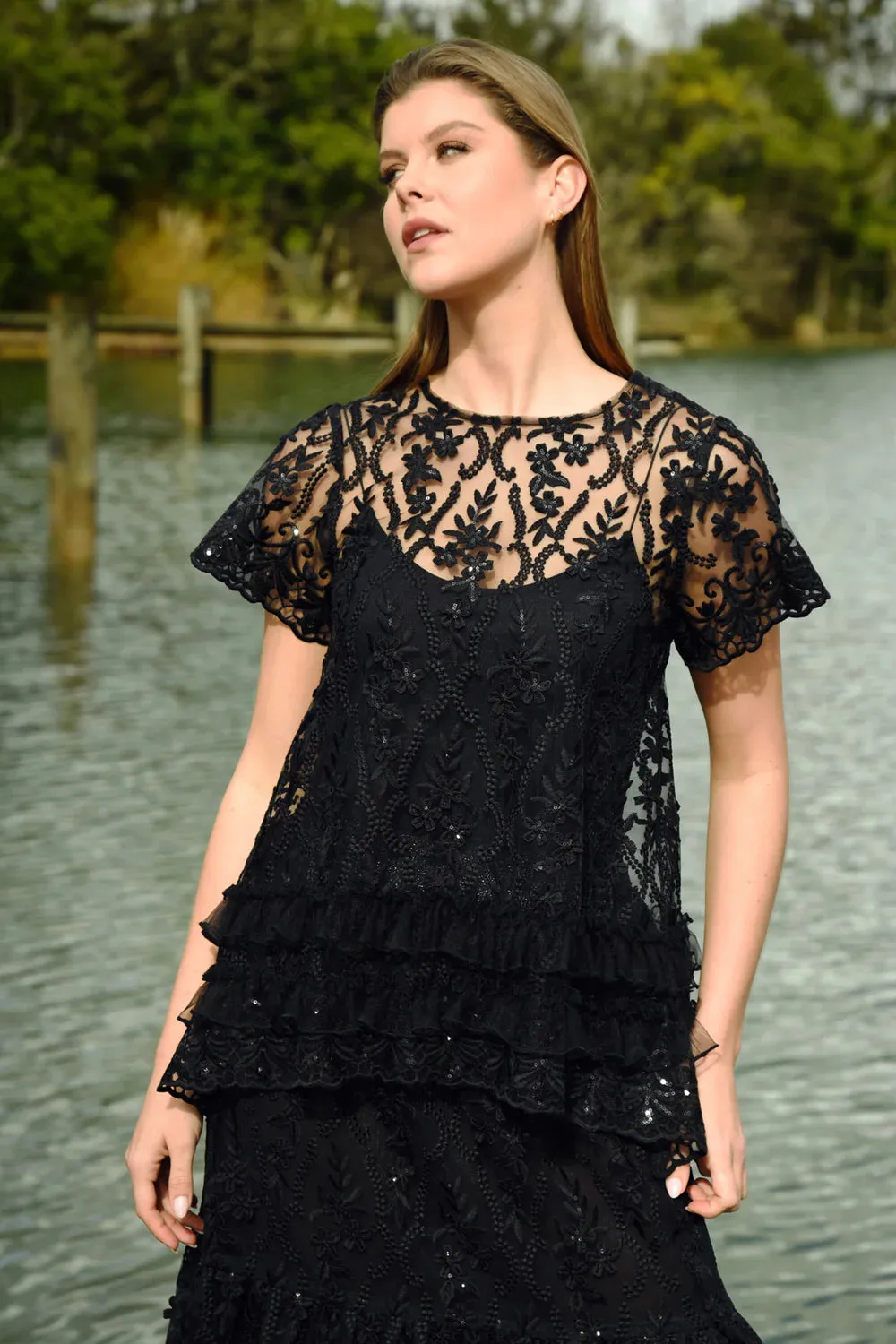 CURATE by Trelise Cooper - Drink, Bling & Be Merry - BLACK SEQUIN