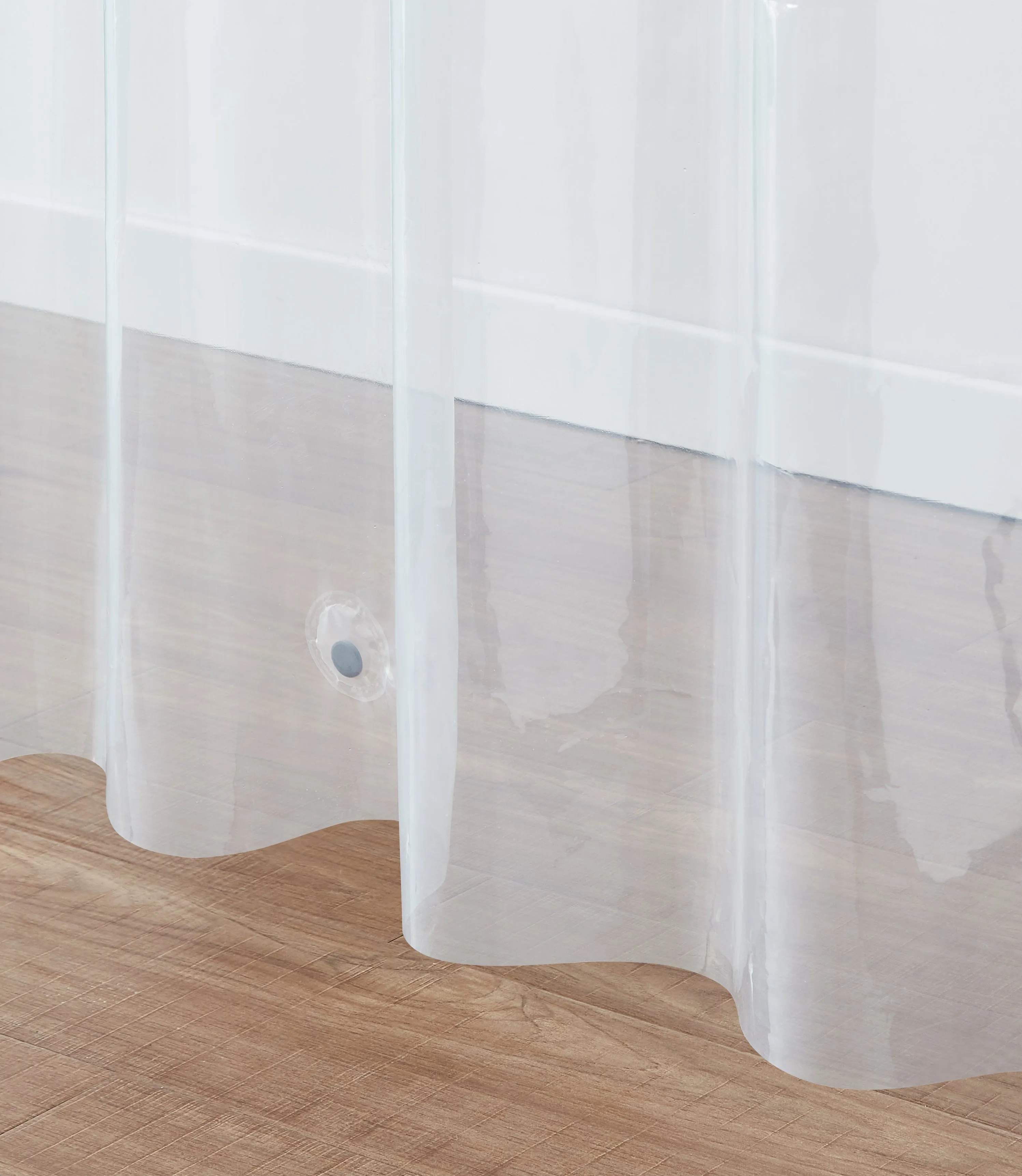 Dainty Home Heavy Weight Shower Curtain Liner With Magnetized Hem