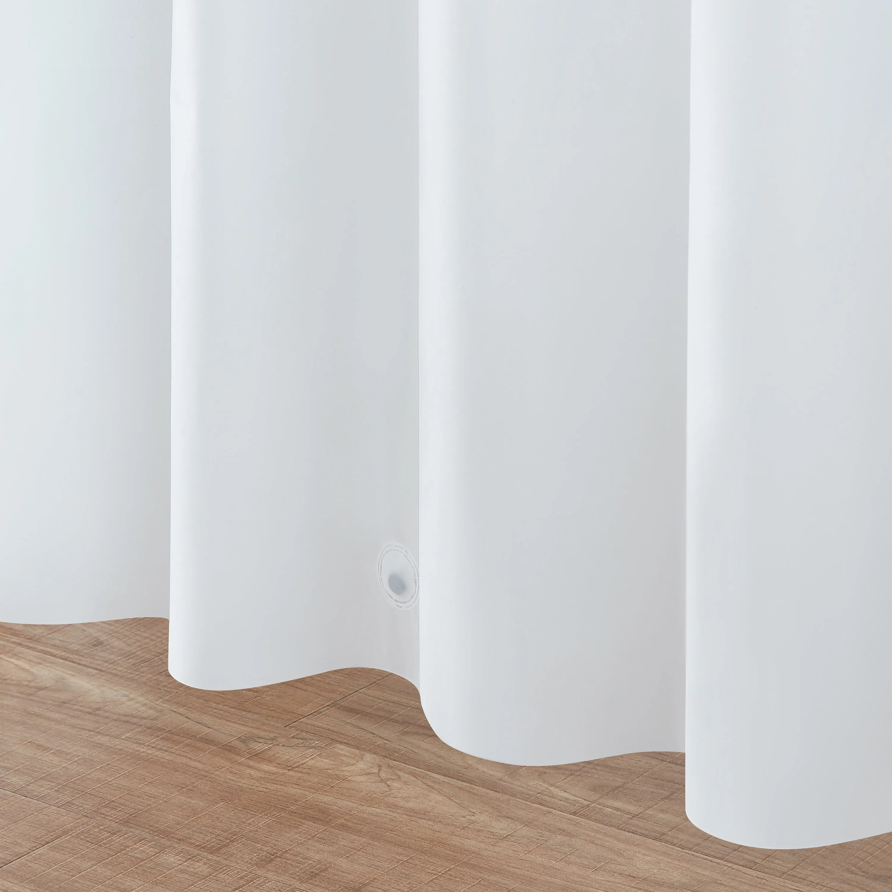 Dainty Home Heavy Weight Shower Curtain Liner With Magnetized Hem