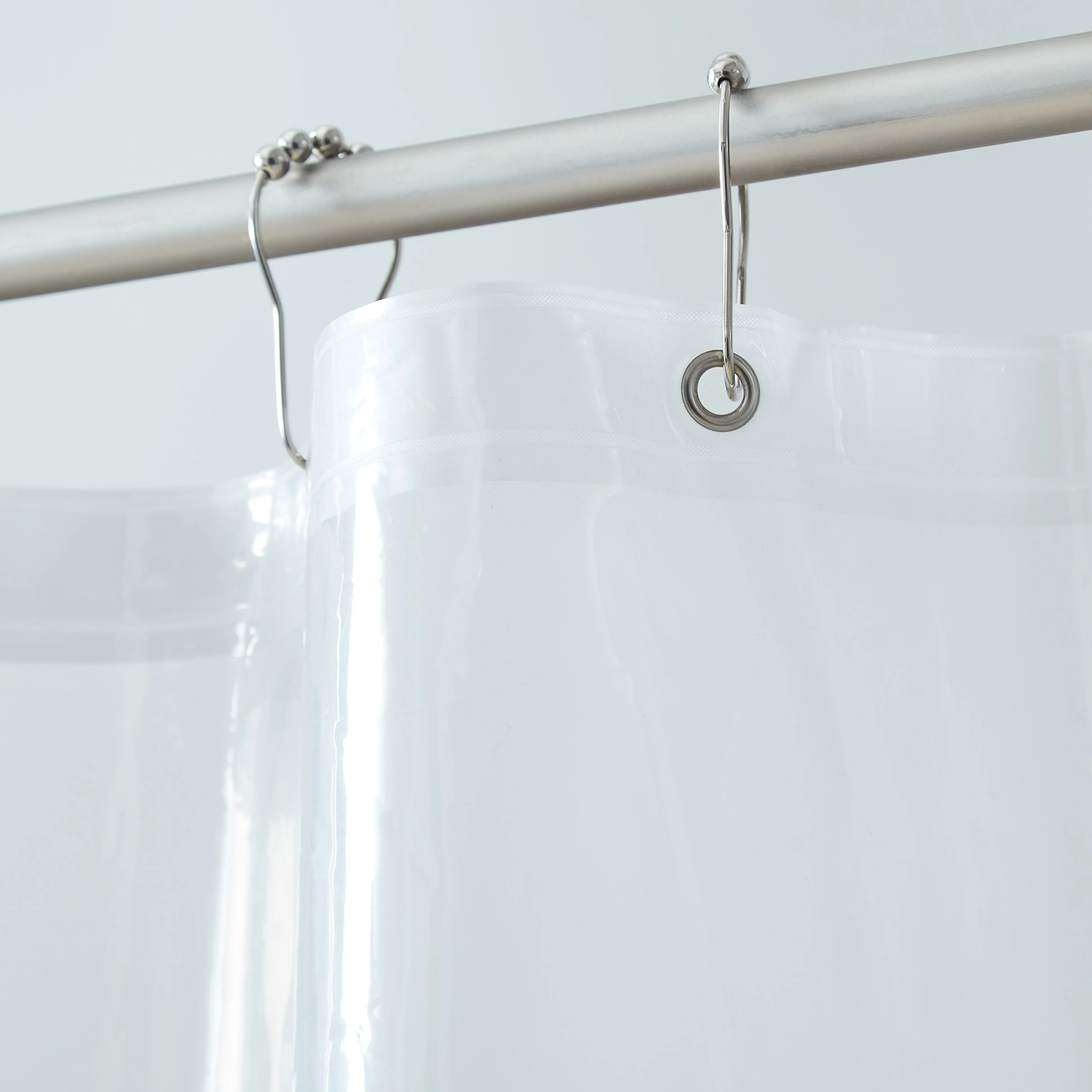 Dainty Home Heavy Weight Shower Curtain Liner With Magnetized Hem
