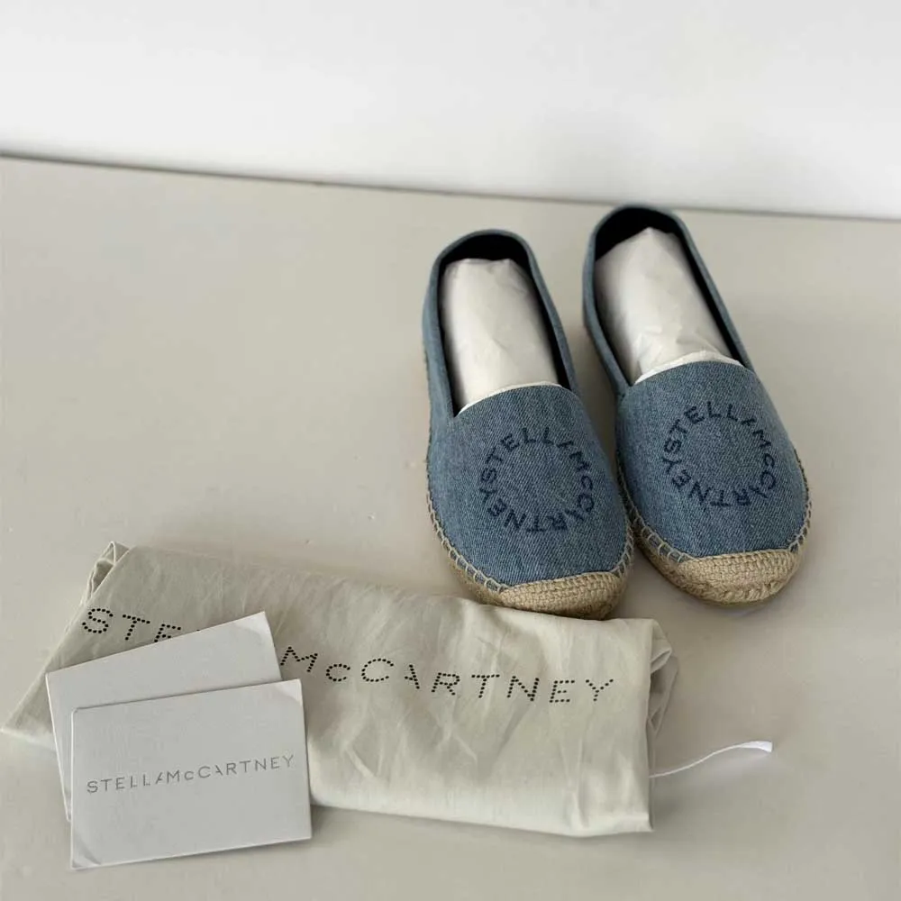 Denim Logo Espadrilles