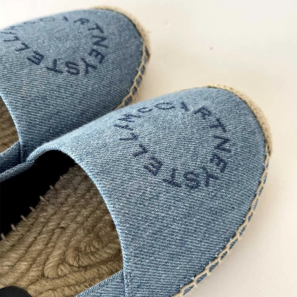 Denim Logo Espadrilles