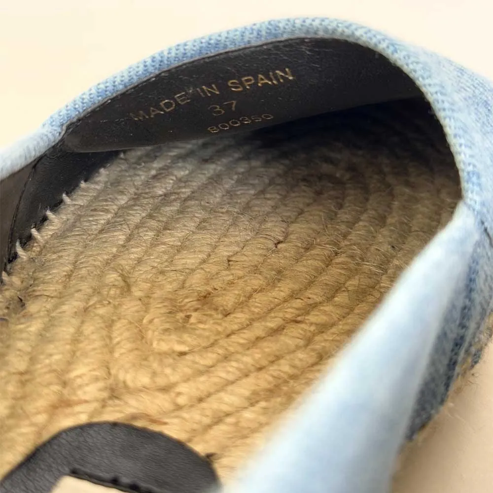 Denim Logo Espadrilles