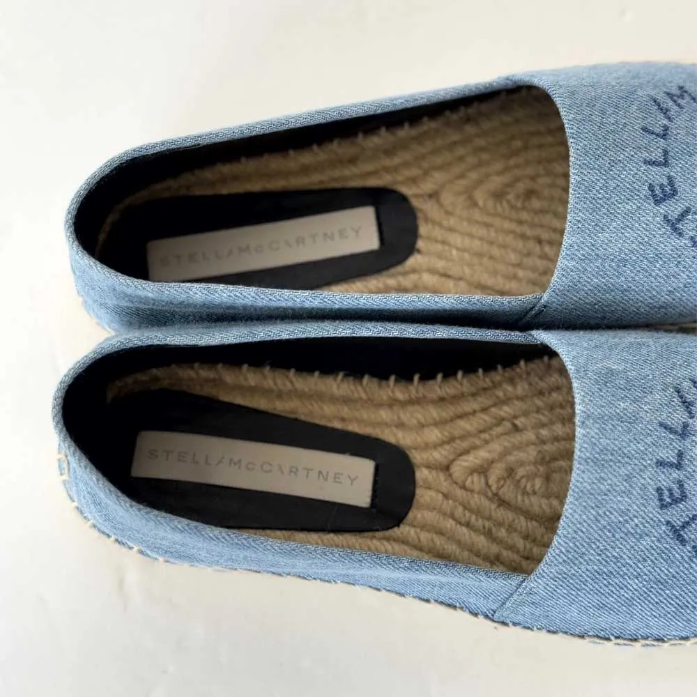 Denim Logo Espadrilles