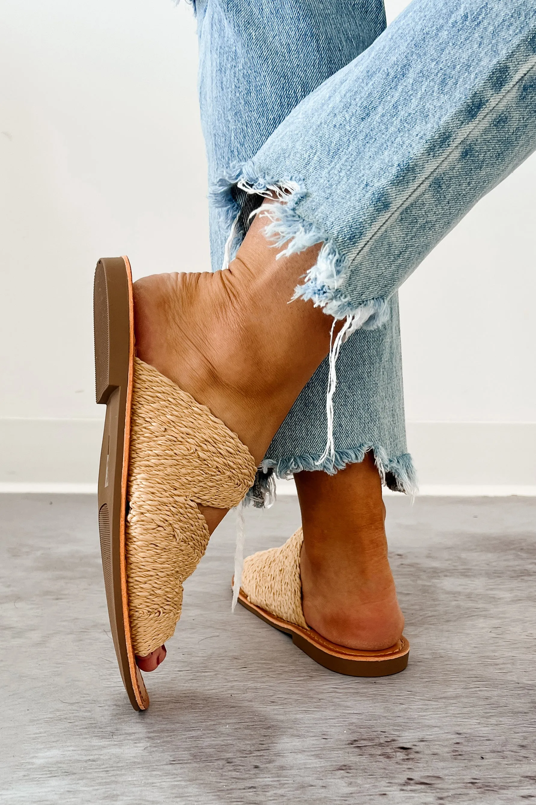 Desert Mirage Espadrille Strap Sandal (Tan)