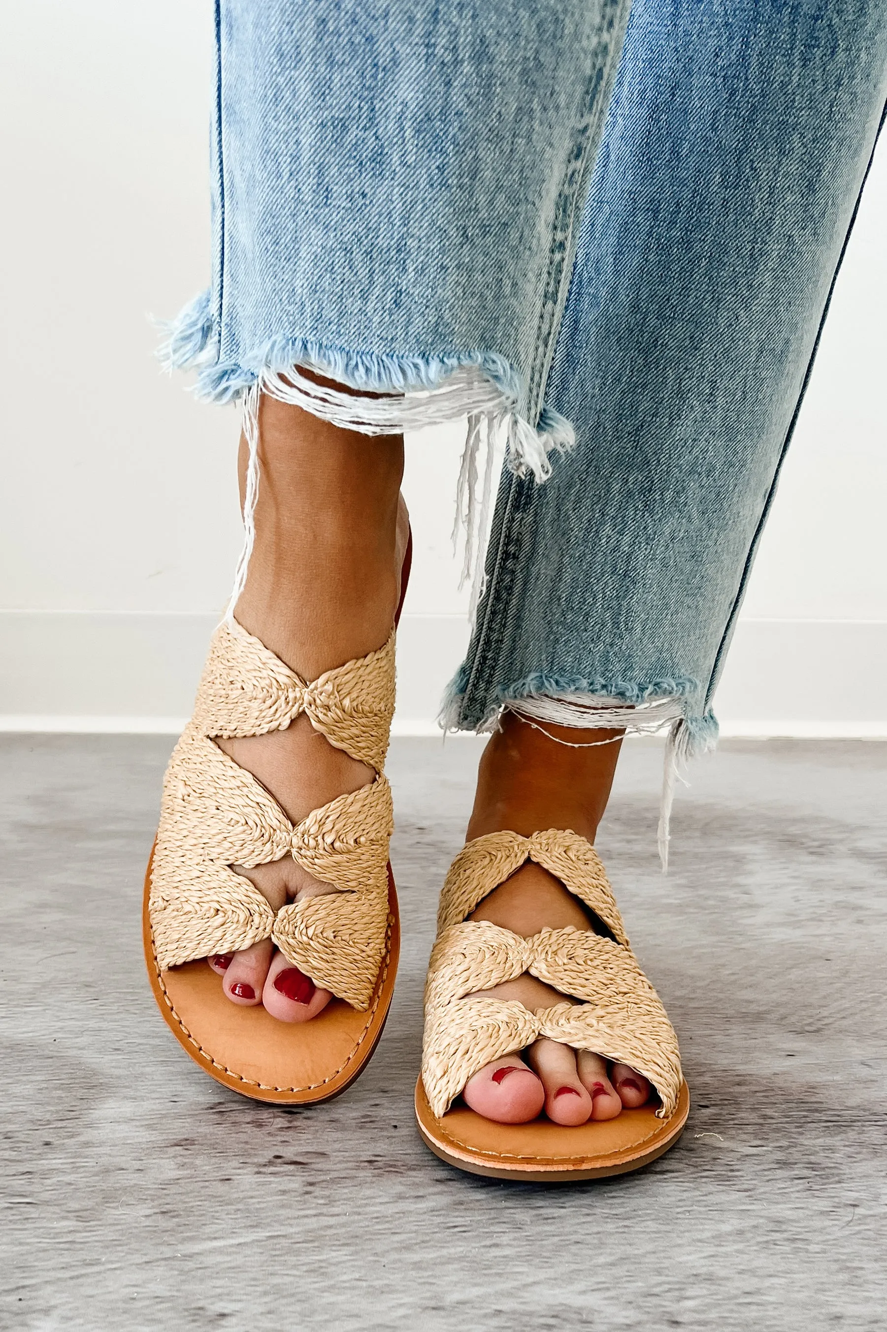 Desert Mirage Espadrille Strap Sandal (Tan)