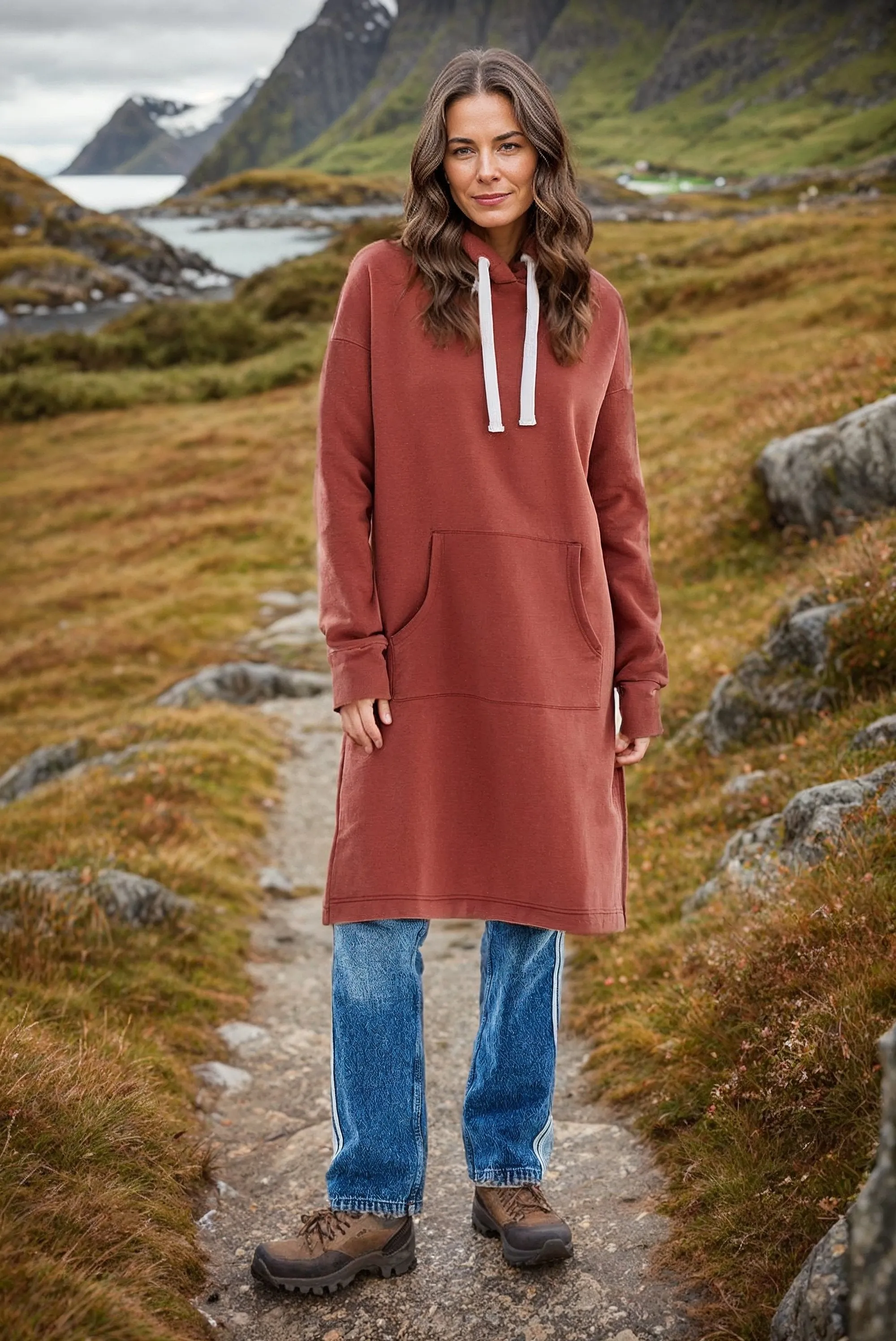 Desert Sands longline hoodie