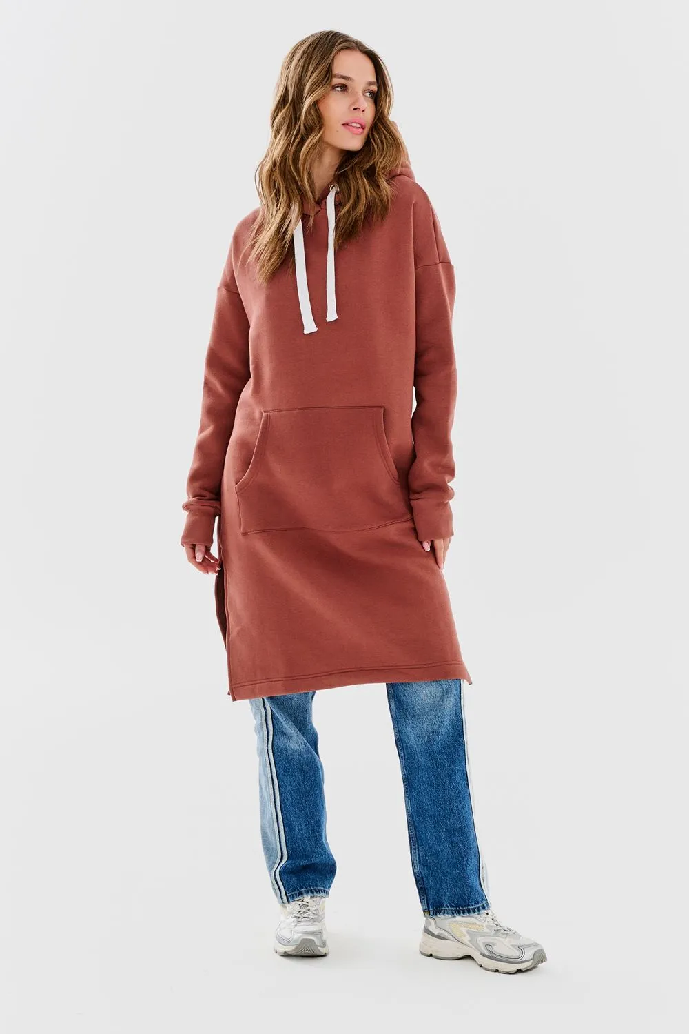 Desert Sands longline hoodie