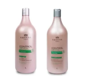 Detox Maintenance Oily Hair Revitalizating Home Care Kit 2x1L - Amakha