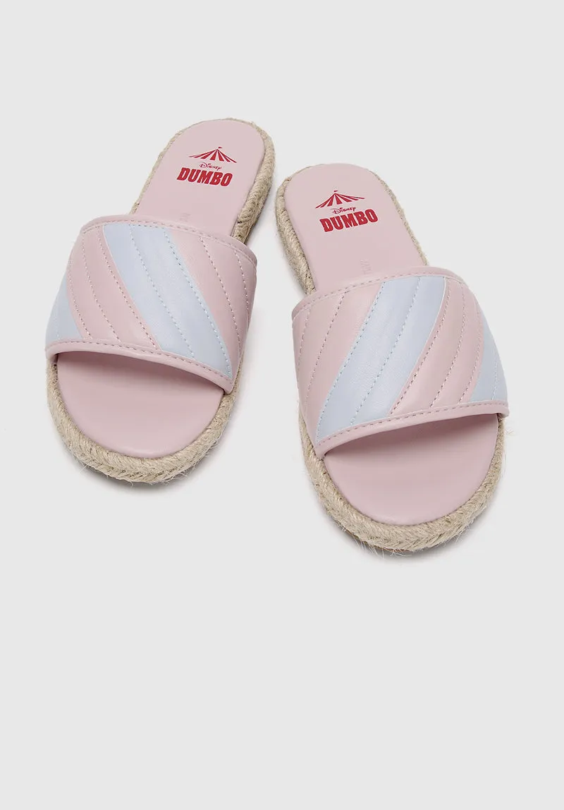 Disney Dumbo The Fabulous Open Toe Slip Ons & Espadrilles (Pink)