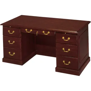 DMi Governor's Collection Mahogany Furniture Pedestal Desk