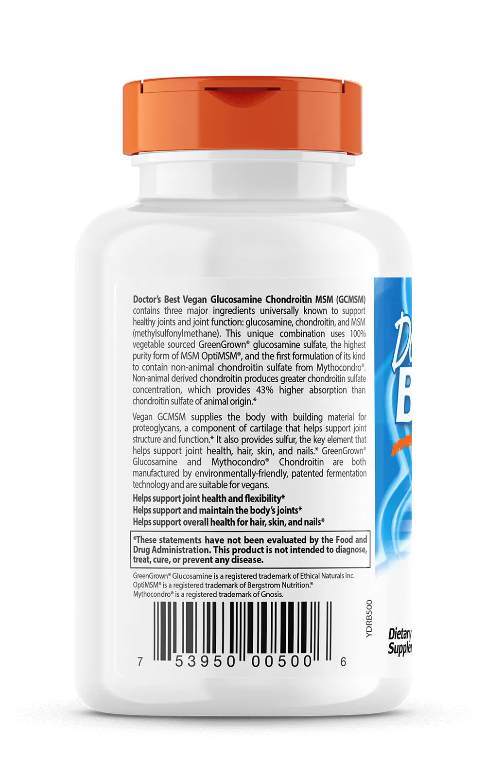 Doctor's Best Glucosamine Chondroitin MSM, 120 caps