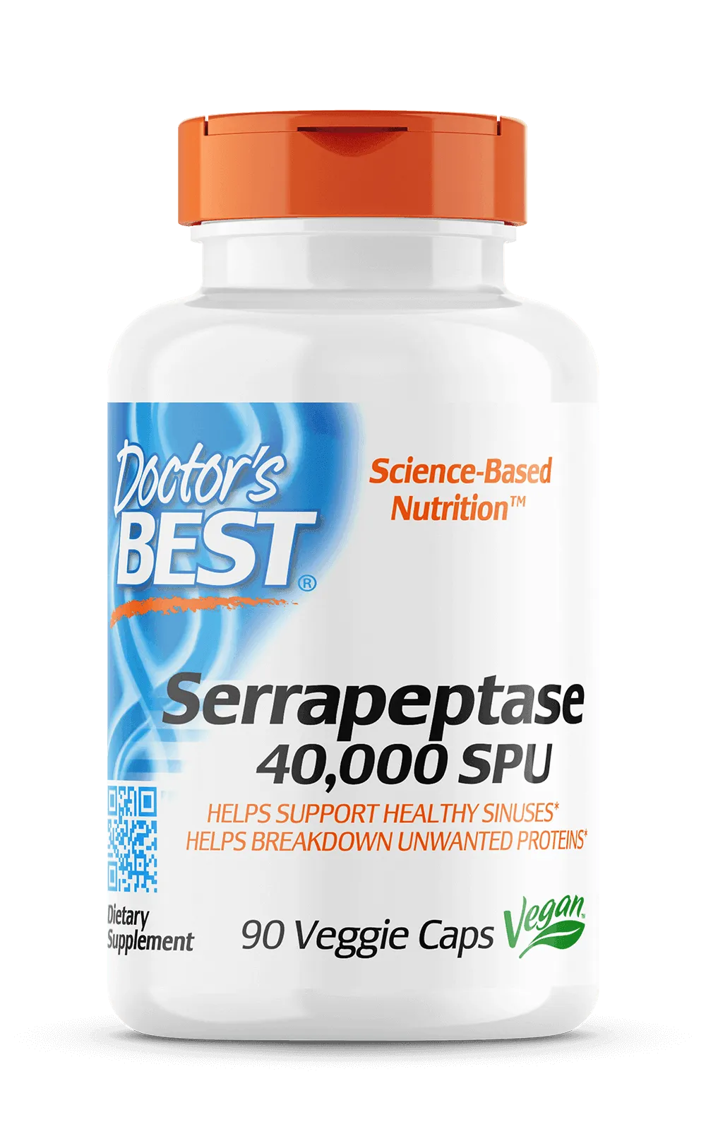 Doctor's Best Serrapeptase, 90 vcaps