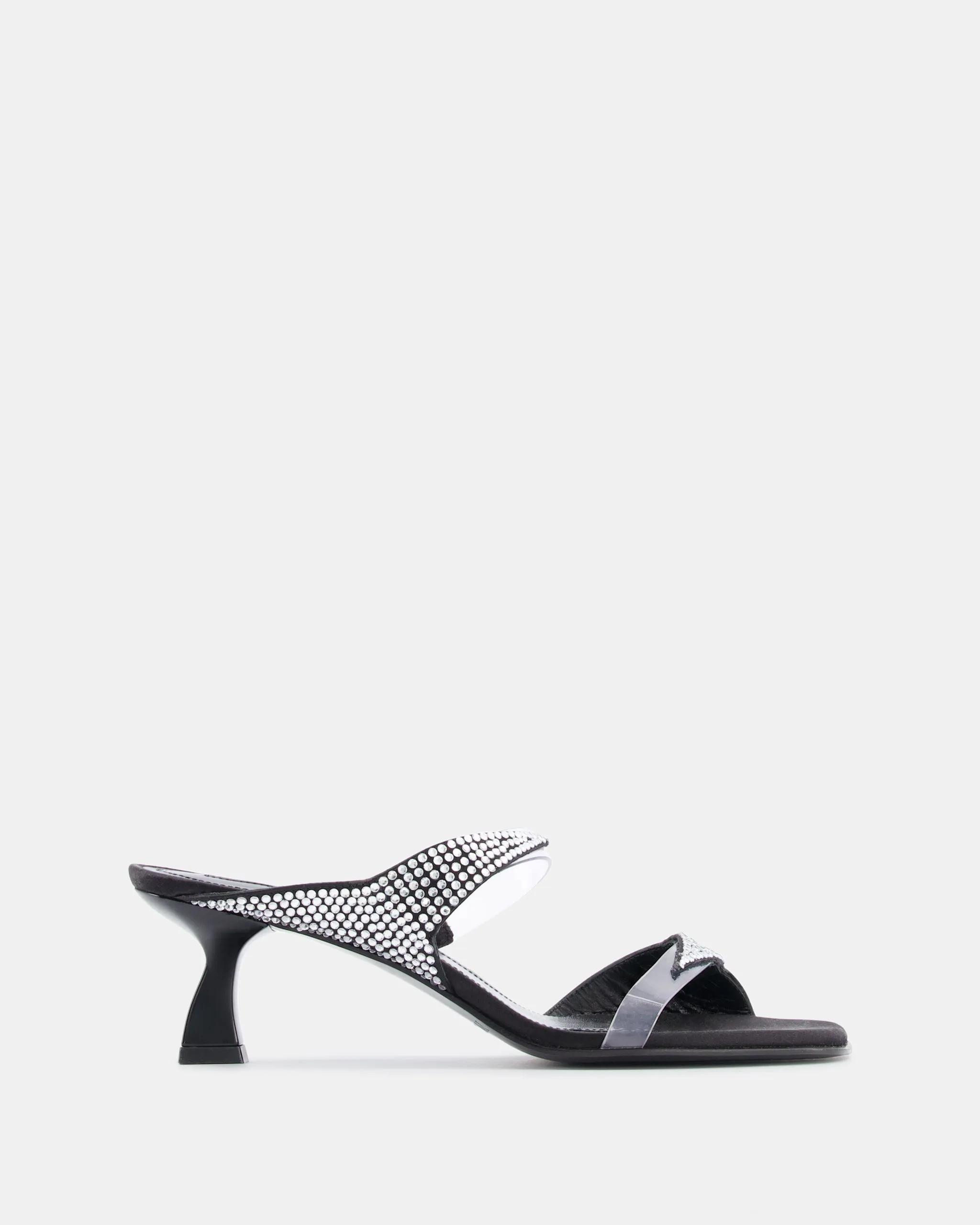 Dona Luna Mule 50 Black Satin