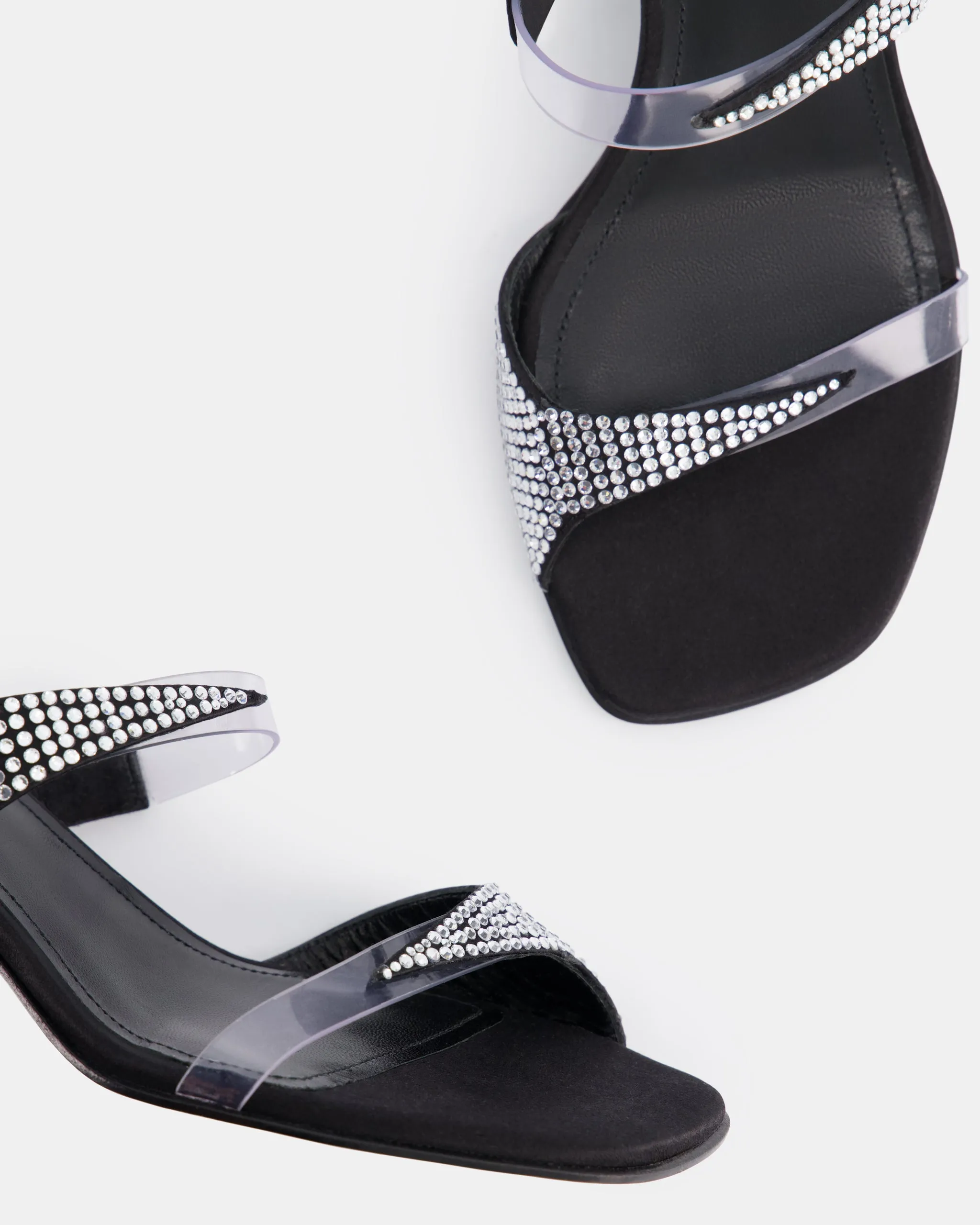 Dona Luna Mule 50 Black Satin