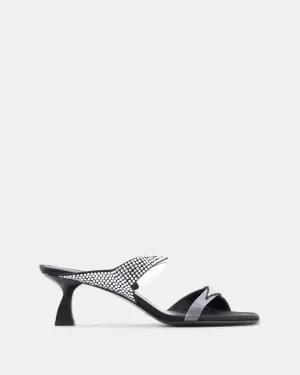 Dona Luna Mule 50 Black Satin