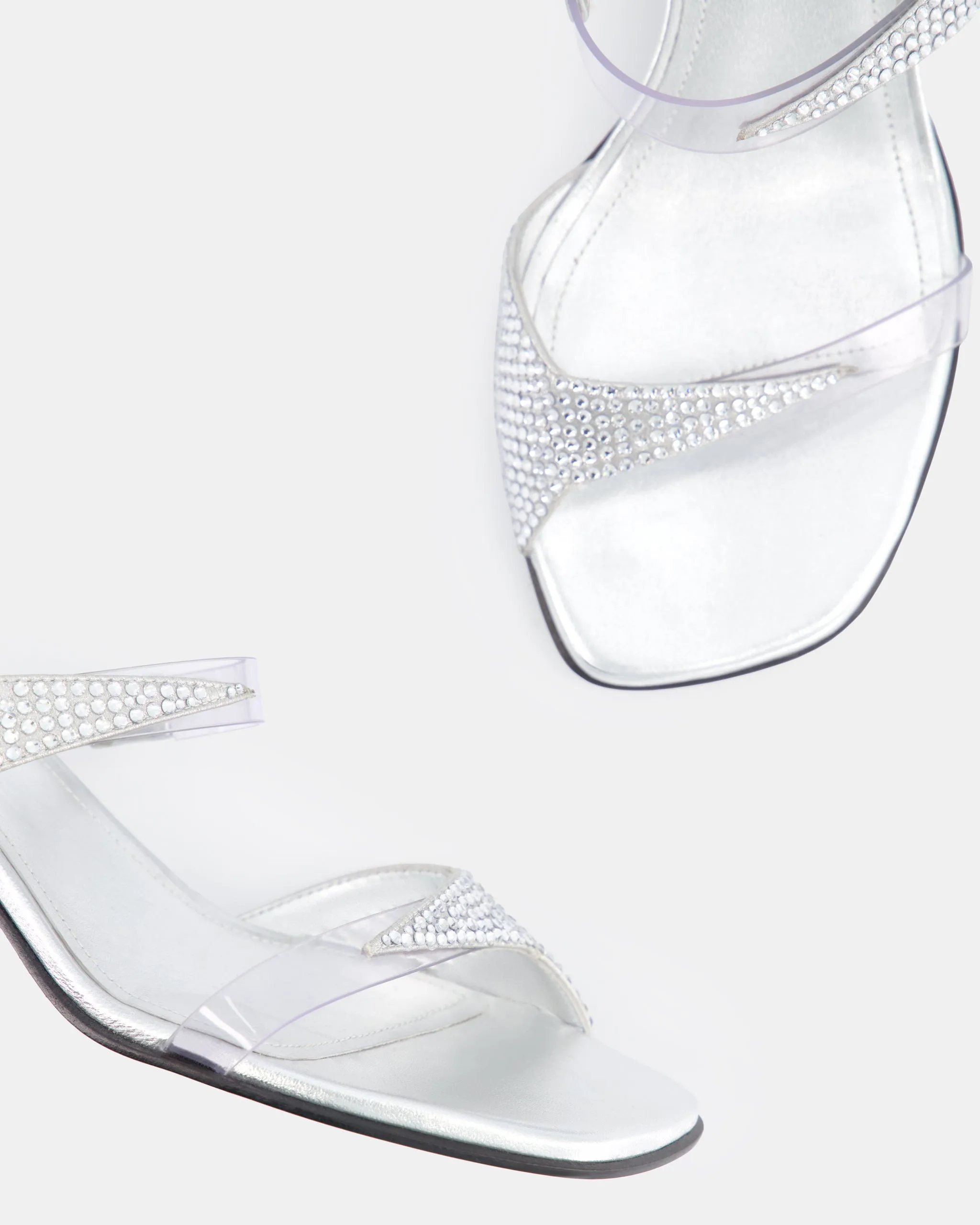Dona Luna Mule 50 Silver Metallic Nappa