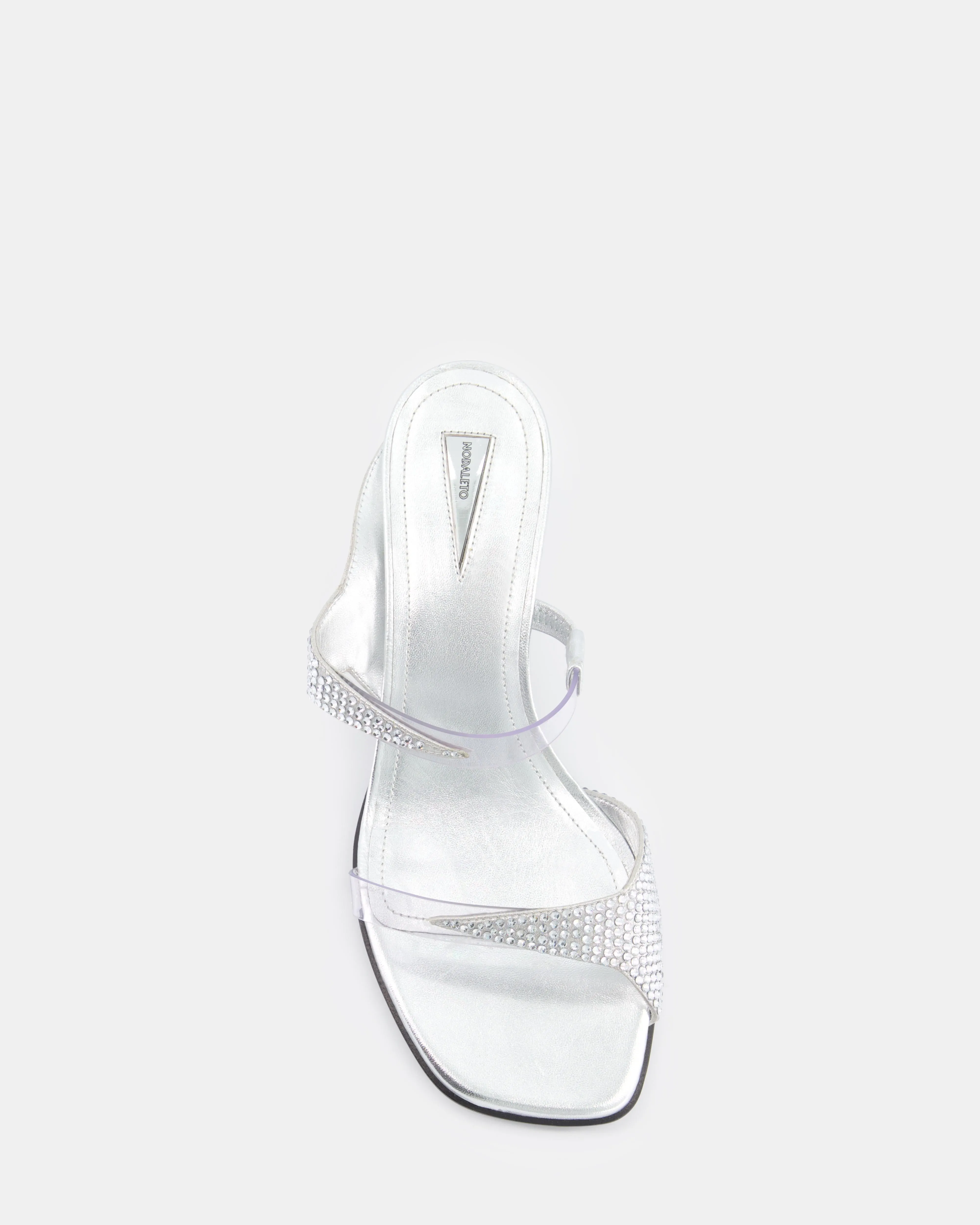 Dona Luna Mule 50 Silver Metallic Nappa