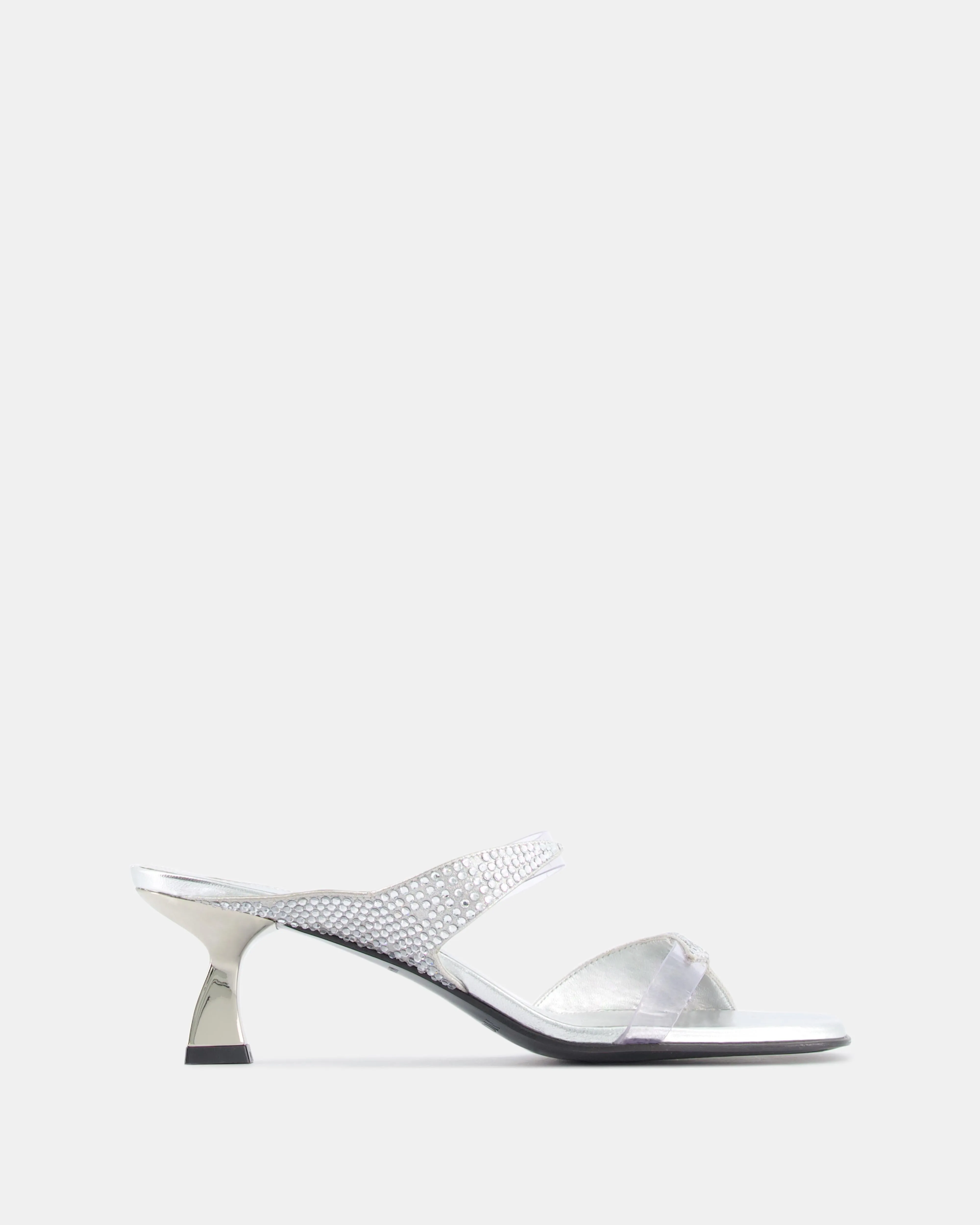 Dona Luna Mule 50 Silver Metallic Nappa