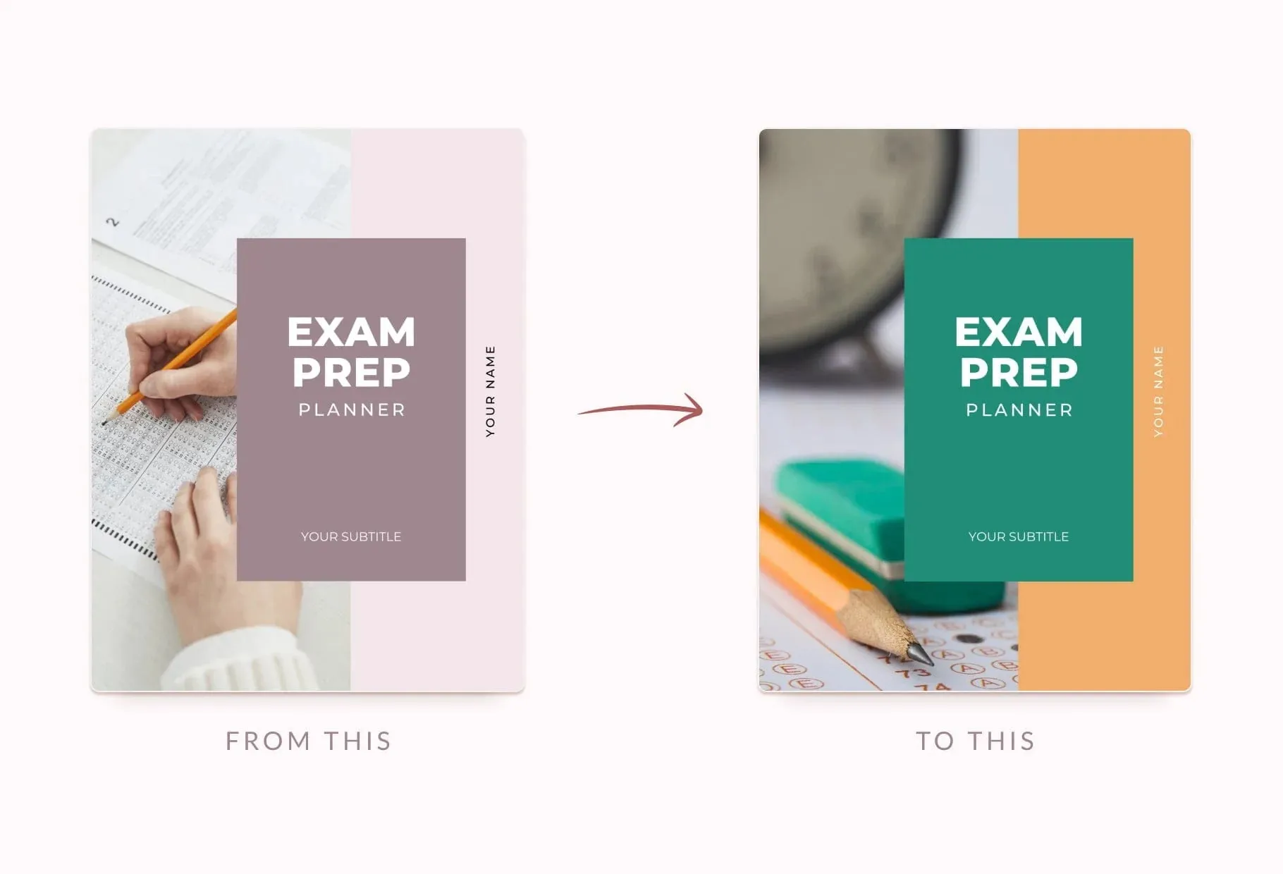 Exam Preparation Planner Canva Template A4 Size