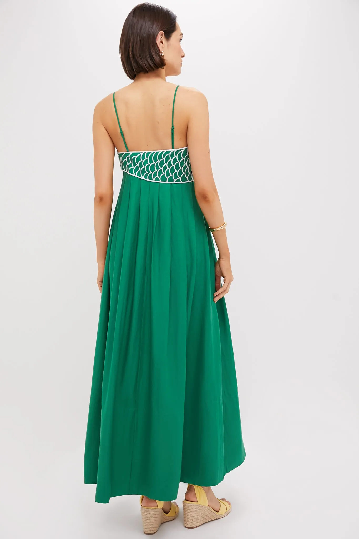 Exclusive Green Fish Top Maxi Dress