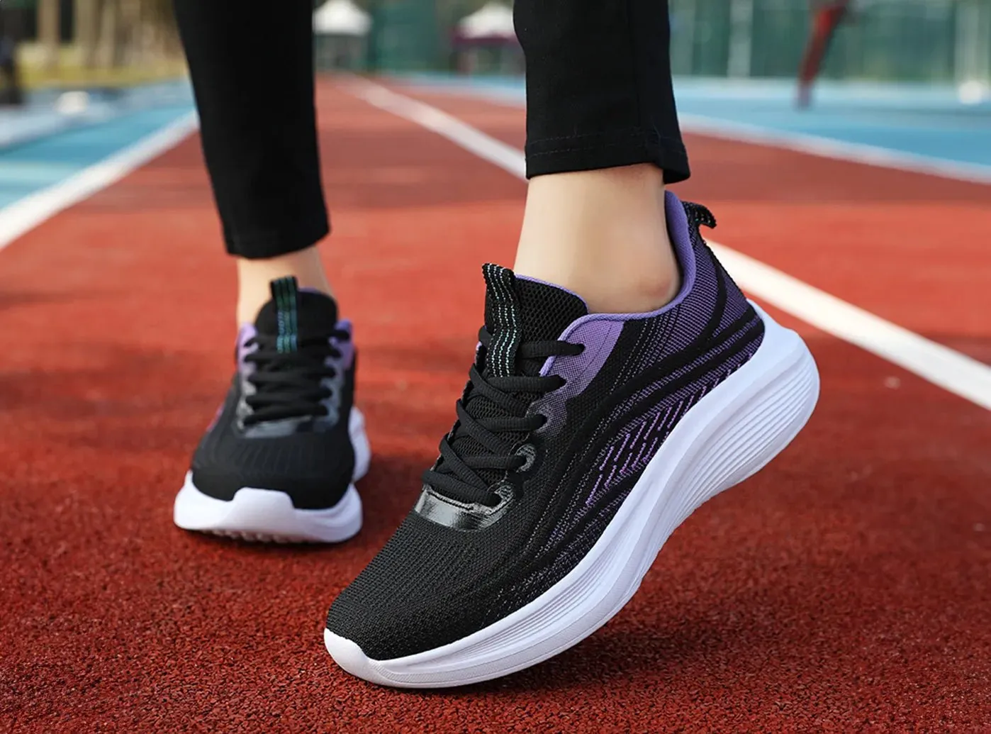 FitVille Women's Gradient Mesh Sneakers