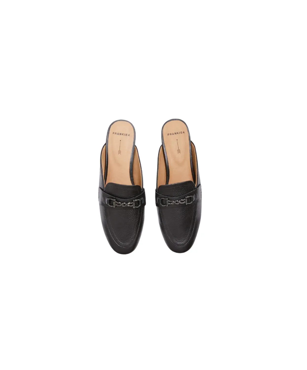 Frankie4 Grace Black Tumbled Mule