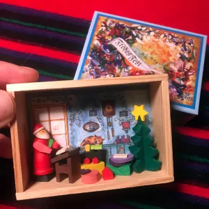 German Matchbox Scene: Santa's Wish List