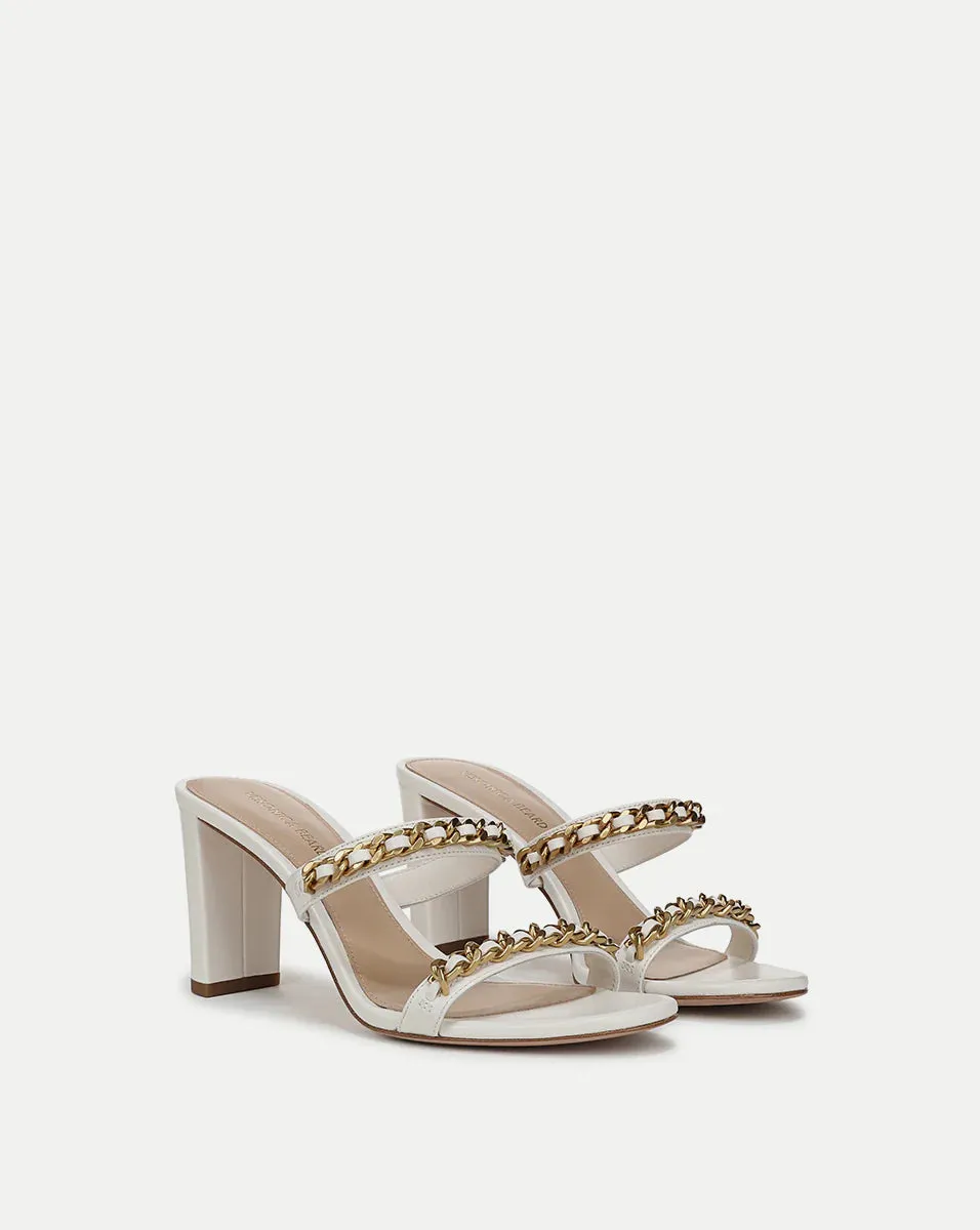Gretchen Chain-Link Sandal - Parchment