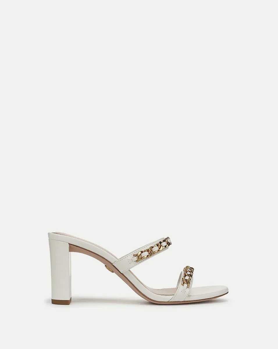 Gretchen Chain-Link Sandal - Parchment