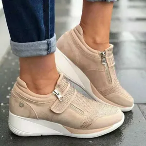 GS Ergo Walk | Ergonomische vrouwen sneaker met glitter detail en rits