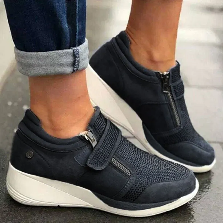 GS Ergo Walk | Ergonomische vrouwen sneaker met glitter detail en rits