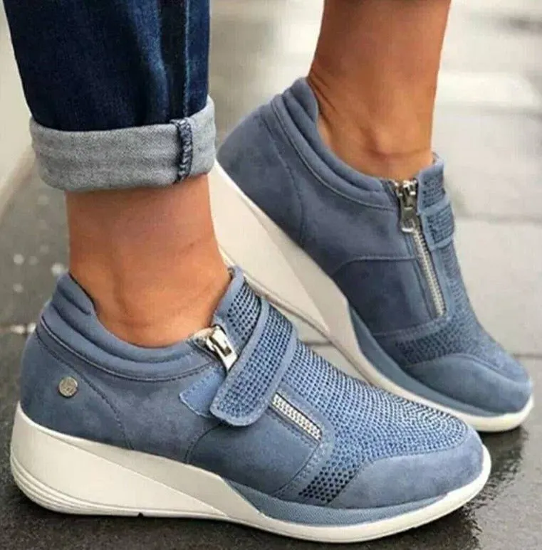 GS Ergo Walk | Ergonomische vrouwen sneaker met glitter detail en rits