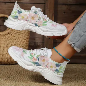 GS Flower Walk | Brede sneakers met bloemenpatroon voor dames