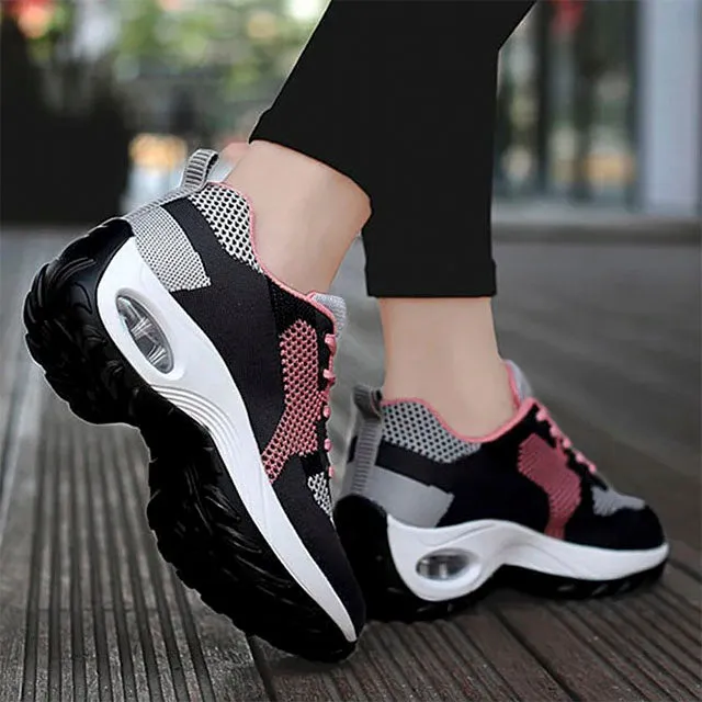 GS Ultra Walk Air | Sportieve sneakers met dempende zool en color block print voor dames