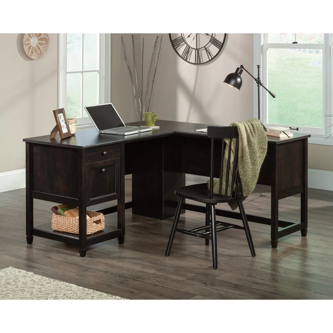 Gunalda L-Shape Executive Desk Red Barrel Studio® Color: Estate Black