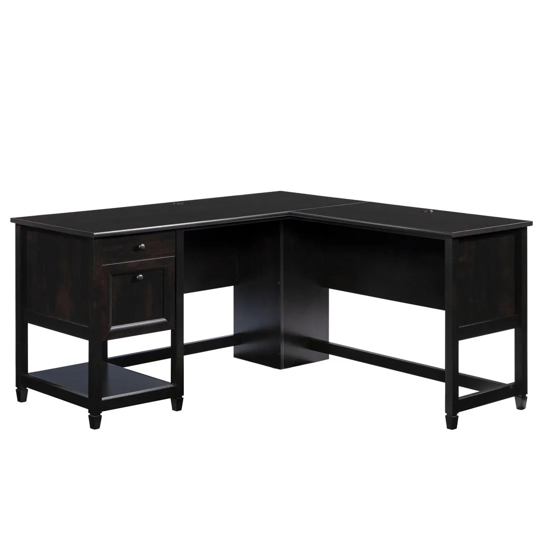 Gunalda L-Shape Executive Desk Red Barrel Studio® Color: Estate Black
