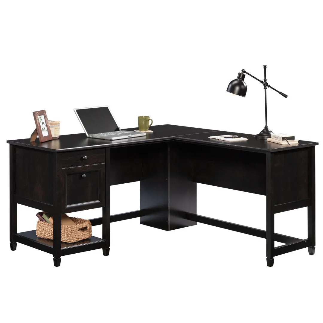 Gunalda L-Shape Executive Desk Red Barrel Studio® Color: Estate Black